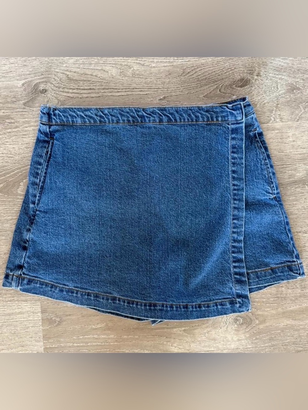 Habitual Blue Denim asymmetrical Wrap Skort